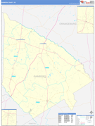 Bamberg County, SC Digital Map Basic Style