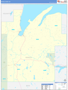 Baraga County, MI Digital Map Basic Style