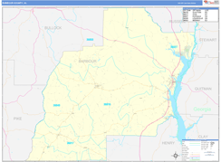 Barbour County, AL Digital Map Basic Style