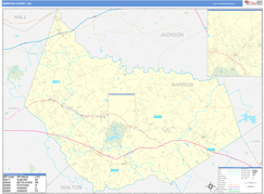 Barrow County, GA Digital Map Basic Style