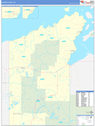 Bayfield County, WI Digital Map Basic Style