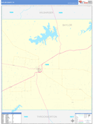 Baylor County, TX Digital Map Basic Style