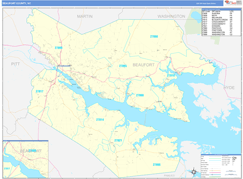 Beaufort County, NC Digital Map Basic Style