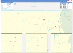 Beaver County, UT Digital Map Basic Style