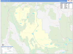 Beaverhead County, MT Digital Map Basic Style