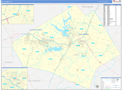 Bell County, TX Digital Map Basic Style