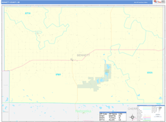 Bennett County, SD Digital Map Basic Style