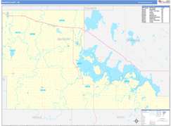 Benson County, ND Digital Map Basic Style