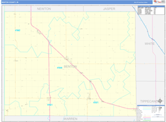 Benton County, IN Digital Map Basic Style