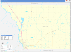 Benton County, MN Digital Map Basic Style