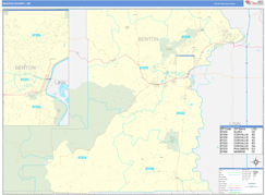 Benton County, OR Digital Map Basic Style