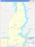 Benton County, TN Digital Map Basic Style