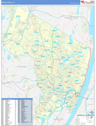 Bergen County, NJ Digital Map Basic Style