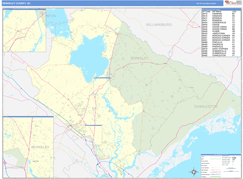 Berkeley County, SC Digital Map Basic Style