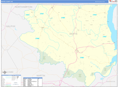 Bertie County, NC Digital Map Basic Style