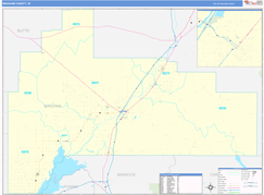 Bingham County, ID Digital Map Basic Style