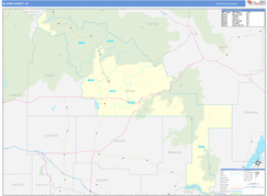 Blaine County, ID Digital Map Basic Style