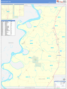 Bolivar County, MS Digital Map Basic Style