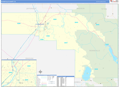 Bonneville County, ID Digital Map Basic Style