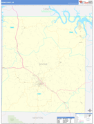Boone County, AR Digital Map Basic Style