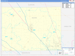 Boone County, IN Digital Map Basic Style