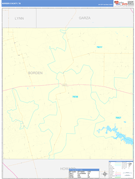 Borden County, TX Digital Map Basic Style