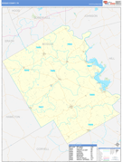 Bosque County, TX Digital Map Basic Style
