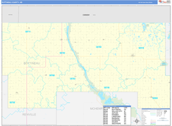 Bottineau County, ND Digital Map Basic Style