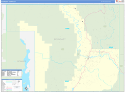 Boundary County, ID Digital Map Basic Style