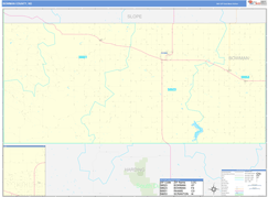 Bowman County, ND Digital Map Basic Style