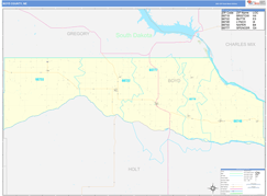 Boyd County, NE Digital Map Basic Style