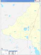 Bradford County, FL Digital Map Basic Style