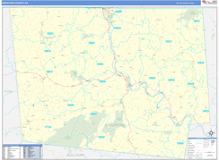 Bradford County, PA Digital Map Basic Style