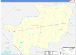 Brantley County, GA Digital Map Basic Style