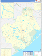 Brazoria County, TX Digital Map Basic Style