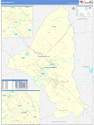 Brazos County, TX Digital Map Basic Style