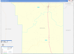 Brooks County, TX Digital Map Basic Style