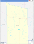 Brown County, NE Digital Map Basic Style
