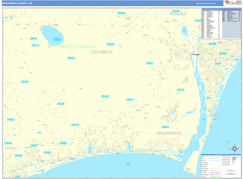 Brunswick County, NC Digital Map Basic Style