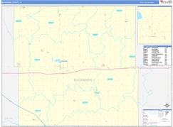 Buchanan County, IA Digital Map Basic Style