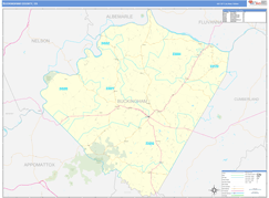 Buckingham County, VA Digital Map Basic Style