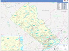 Bucks County, PA Digital Map Basic Style