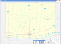 Buffalo County, NE Digital Map Basic Style