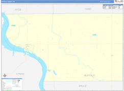 Buffalo County, SD Digital Map Basic Style