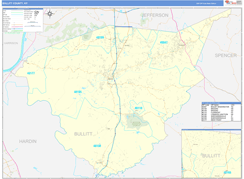 Bullitt County, KY Digital Map Basic Style