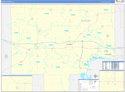 Bureau County, IL Digital Map Basic Style
