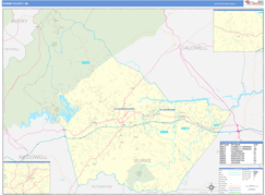 Burke County, NC Digital Map Basic Style
