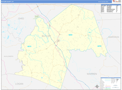 Butler County, KY Digital Map Basic Style