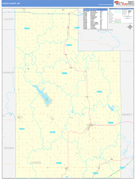 Caddo County, OK Digital Map Basic Style