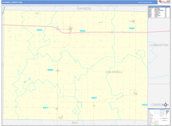 Caldwell County, MO Digital Map Basic Style